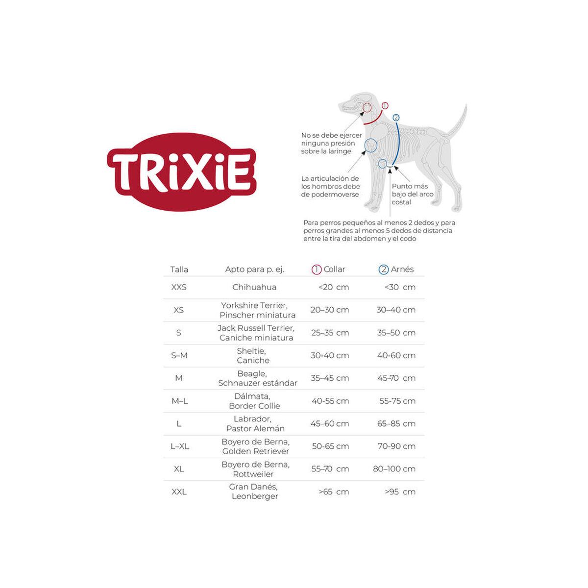 Harnais pour Chien Trixie Premium Rouge S/M